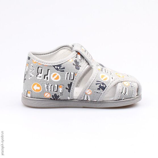 021003-72 Сандалии текстильные для мальчики серый фото №2