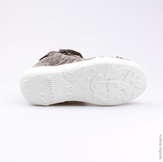 421026-11 Сандалии текстильные для мальчики коричневый фото №3