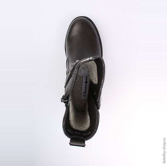 662133-31 Сапоги для девочки черный фото №4