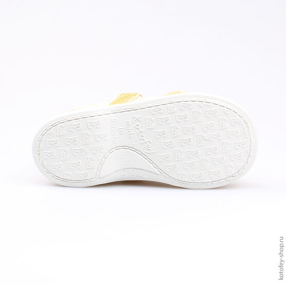 131070-11 Текстильная обувь для девочки золотой фото №3