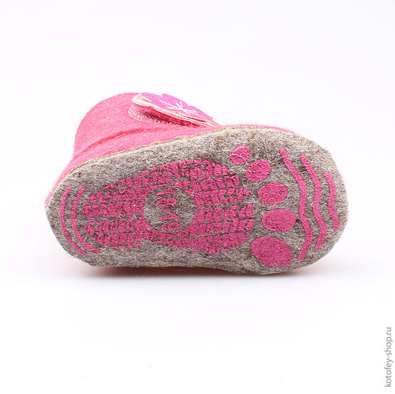 007010-41 Пинетки для девочки фуксия фото №3