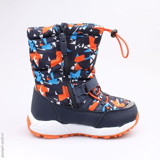 464916-42 Мембранные сапожки для мальчики син-ора фото №2