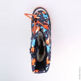 464916-42 Мембранные сапожки для мальчики син-ора фото №4