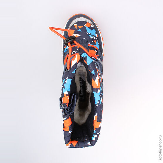 464916-42 Мембранные сапожки для мальчики син-ора фото №4