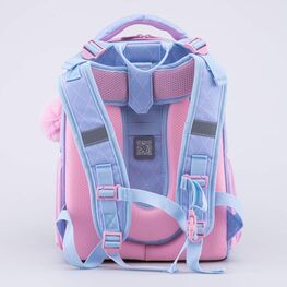 02804384-40 Рюкзак школьный Корги КК для девочки розовый + голубой фото №3