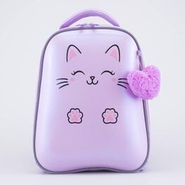 02804385-40 Рюкзак школьный Котик-улыбашка КК для девочки розовый