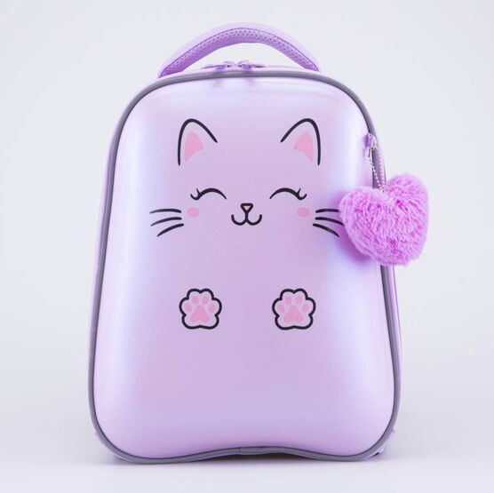 02804385-40 Рюкзак школьный Котик-улыбашка КК для девочки розовый