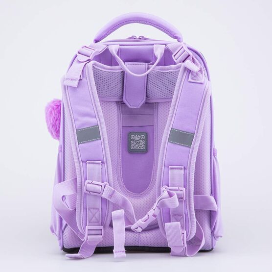 02804385-40 Рюкзак школьный Котик-улыбашка КК для девочки розовый фото №3