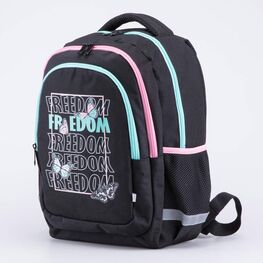 02804387-40 Рюкзак школьный черный для девочки черный фото №2