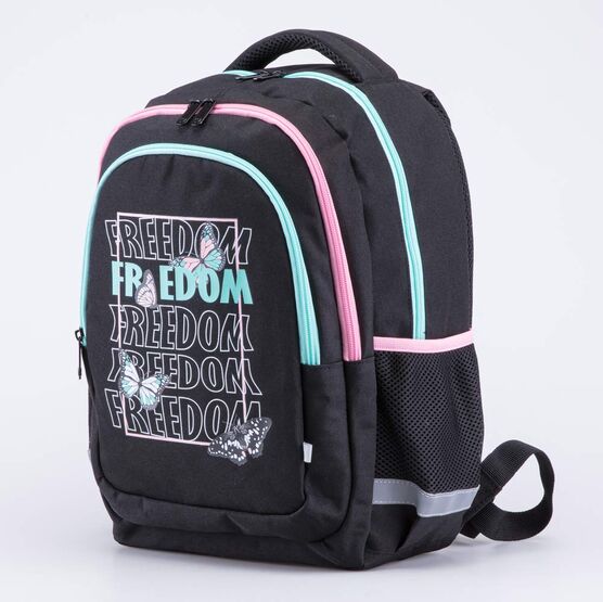 02804387-40 Рюкзак школьный черный для девочки черный фото №2