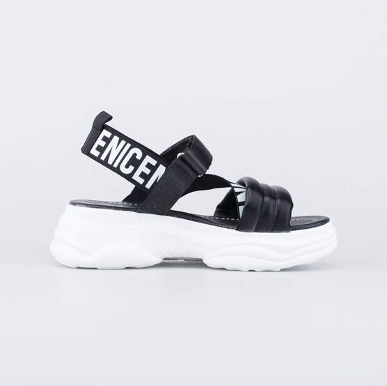 724038-21 Босоножки на массивной подошве для девочки черный фото №2