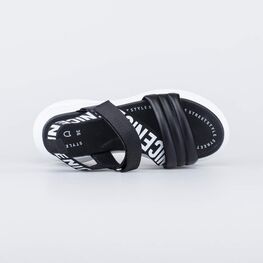 724038-21 Босоножки на массивной подошве для девочки черный фото №4