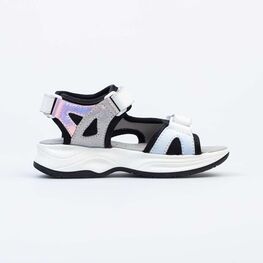 624016-21 Босоножки для девочки бел-чер фото №2