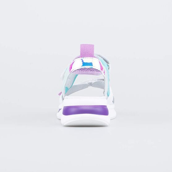 624025-22 Босоножки для девочки бел-цве фото №5