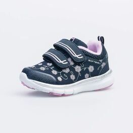 144114-71 Кроссовки для девочки син-роз