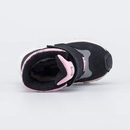 254833-41 Светоотражающие мембранные ботинки Медвежата для девочки розовый + черный фото №4