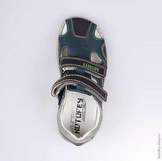 522077-21 Сандалии для мальчики светло-синий фото №4