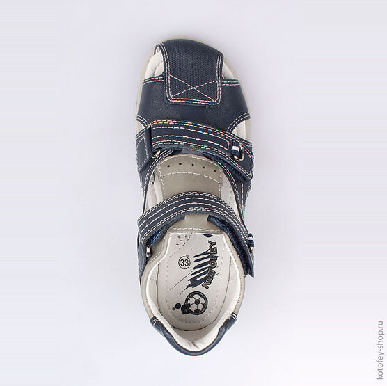 522089-21 Сандалии для мальчики светло-синий фото №4