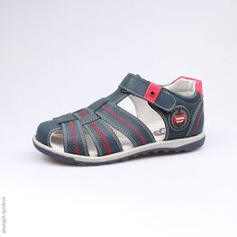 522090-22 Сандалии для мальчики син-кра