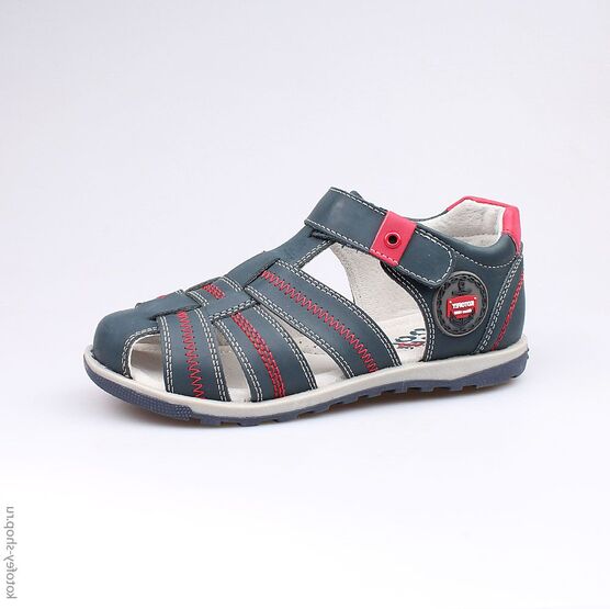 522090-22 Сандалии для мальчики син-кра