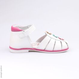 522094-23 Босоножки для девочки белый фото №2