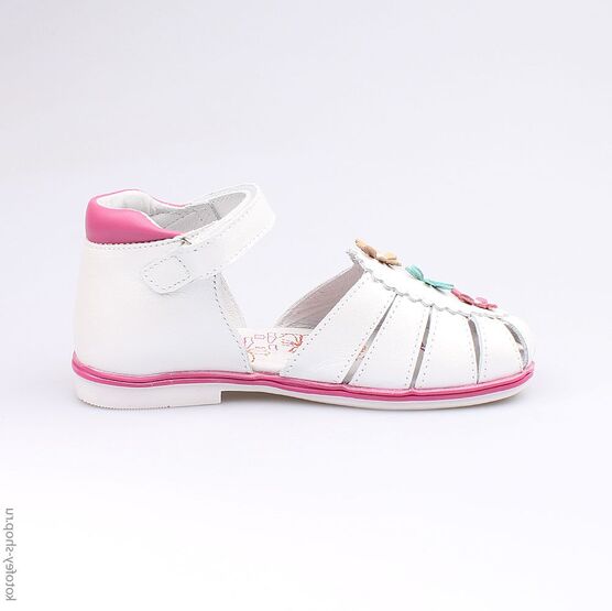 522094-23 Босоножки для девочки белый фото №2