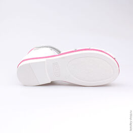 522094-23 Босоножки для девочки белый фото №3