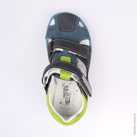522096-21 Сандалии для мальчики светло-синий фото №4