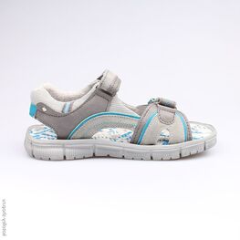 524019-22 Сандалии для мальчики сер-гол фото №2