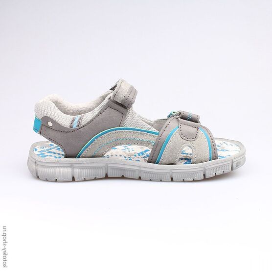524019-22 Сандалии для мальчики сер-гол фото №2
