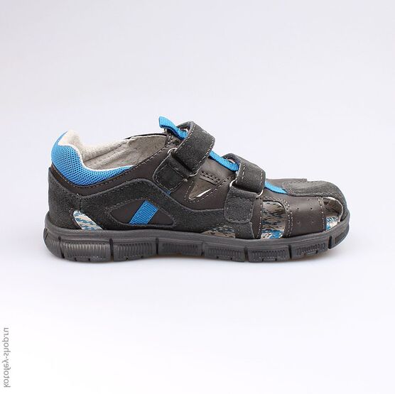 524020-21 Сандалии для мальчики сер-гол фото №2