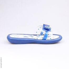 525016-02 Пляжная обувь синяя для девочки светло-синий фото №2