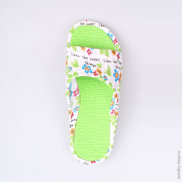 525020-01 Пляжная обувь салатовая для девочки салатовый фото №4