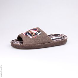 531021-11 Тапочки коричневые для мальчики коричневый