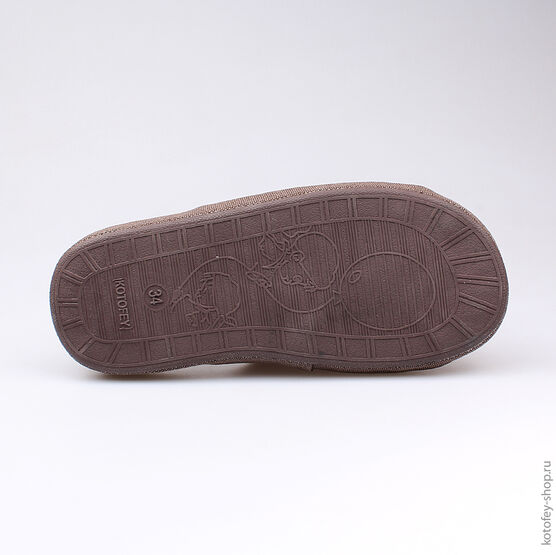 531021-11 Тапочки коричневые для мальчики коричневый фото №3