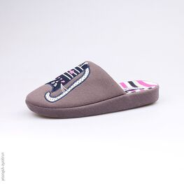 531028-11 Тапочки серые для девочки серый