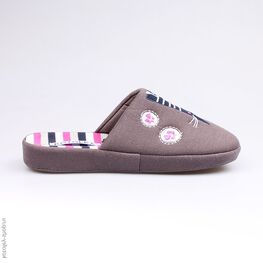 531028-11 Тапочки серые для девочки серый фото №2