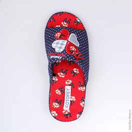 531030-11 Тапочки синий для девочки светло-синий фото №4