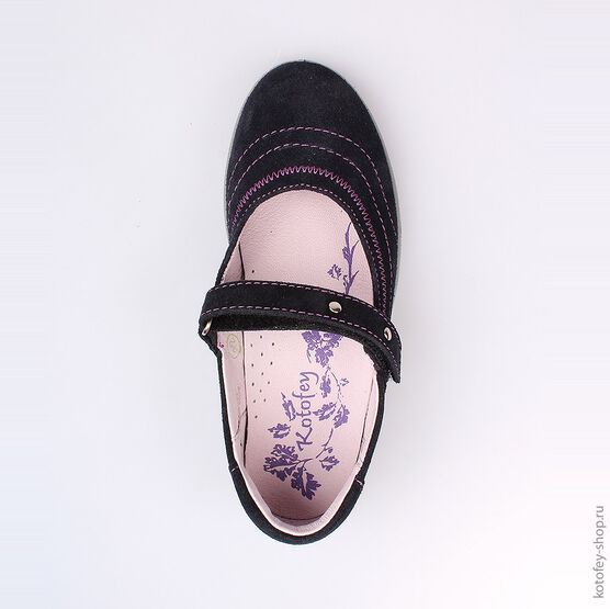 532129-21 Туфли для девочки светло-синий фото №4