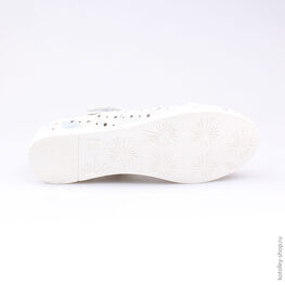 532136-22 Туфли для девочки бел-гол фото №3