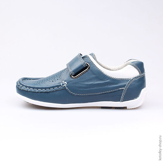 532145-21 Полуботинки для мальчики светло-синий фото №2