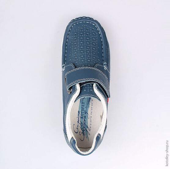 532145-21 Полуботинки для мальчики светло-синий фото №4