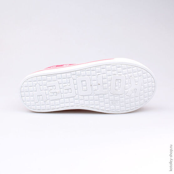 541007-12 Кеды для девочки коралл фото №3