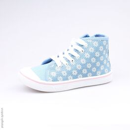 541007-13 Кеды для девочки голубой