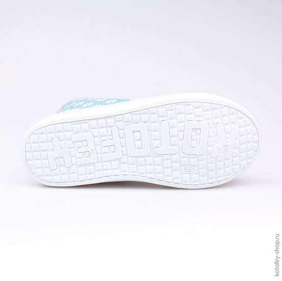 541007-13 Кеды для девочки голубой фото №3