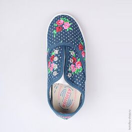 541014-14 Кеды для девочки светло-синий фото №4