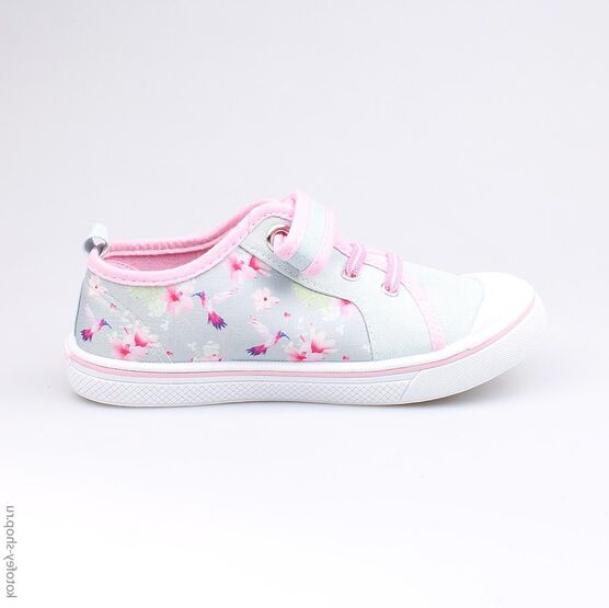 541020-11 Кеды для девочки сер-роз фото №2