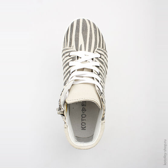 552052-21 Ботинки для девочки серый фото №4