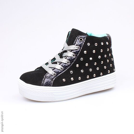 552085-22 Ботинки для девочки черный