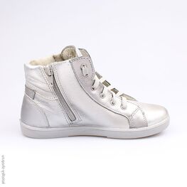 552086-22 Ботинки для девочки серебристый фото №2